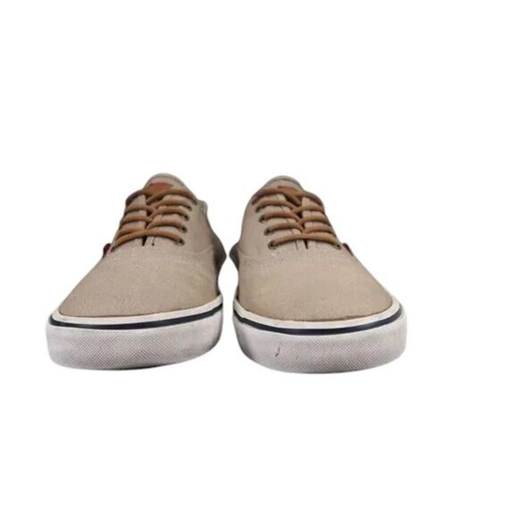 Levis Shoes Mens 11 Sneakers Lifestyle Casual Canvas Lace Up Brown Skate Style - Picture 5 of 12